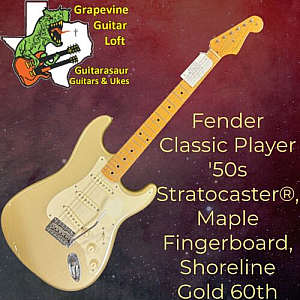 Fender Classic Player 50s Stratocaster®, Maple Fingerboard, Shoreline Gold 60th