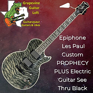 Epiphone Les Paul Custom PROPHECY PLUS Electric Guitar Best Ebony Quilt Top