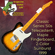 Fender Classic Series 50s Telecaster®, Maple Fingerboard, 2Color Sunburst 1999