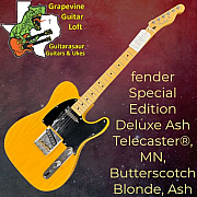 Special Edition Deluxe Ash Telecaster®, MN, Butterscotch Blonde, Ash body 11/201