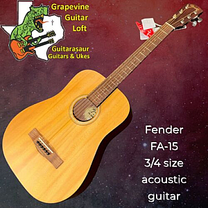 Fender FA-15 3/4 Scale Nylon Acoustic Guitar - Natural