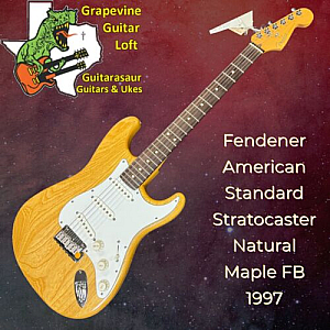 Fendener American Standard Stratocaster Natural Maple FB With Fender Bag 1997