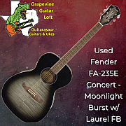 Fender FA235E Concert AcousticElectric Guitar Moonlight Burst