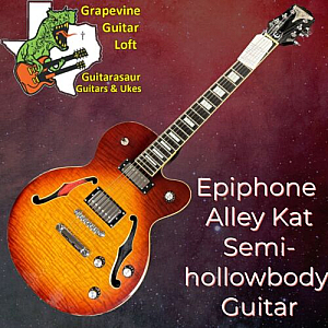 Epiphone Alleykat semi-hollow body guitar  2001 MIK with gig bag