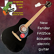 Fender CD60SCE AcousticElectric Guitar  Black